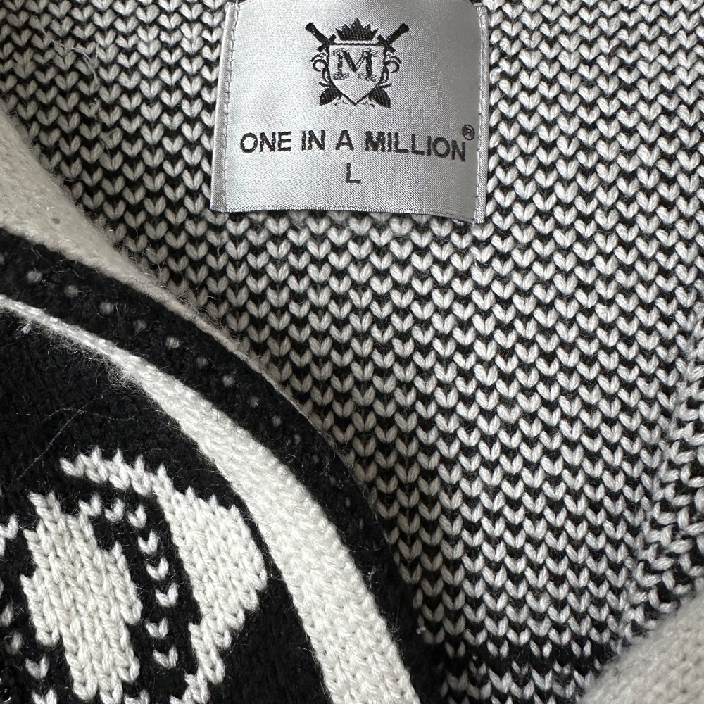 One In A Million Men’s Zip Ftont Sweater - Picture 2 of 7